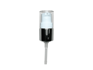 24-410 Metal Overshell Shiny Silver Cosmetic Treatment Pump
