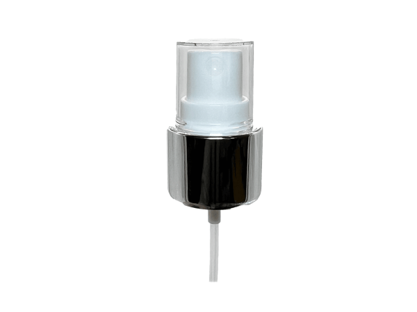 24-410 Metal Overshell Shiny Silver Fine Mist Sprayer