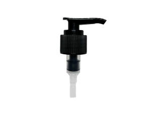 24-410 Ribbed Black Lotion Pump
