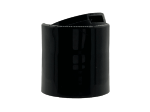 24-410 Smooth Black Disc Cap Pressure Sensitive (PS) Liner