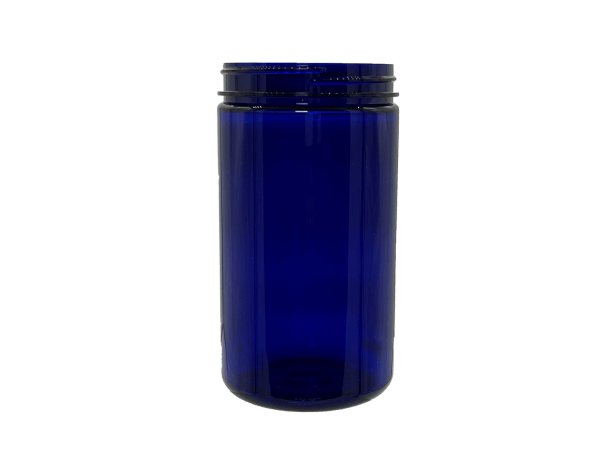25 oz 89-400 Blue PET Single Wall Jar
