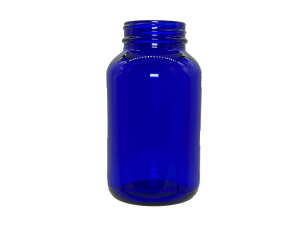 250 cc 45-400 Blue Glass Packer Bottle