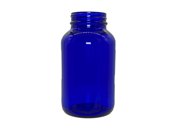 250 cc 45-400 Blue Glass Packer Bottle