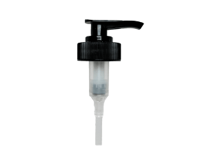 28-400 Ribbed Black Lotion Pump