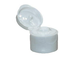 28-410 Smooth White Flip Top Cap Unlined