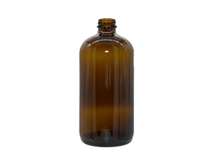 32 oz 33-400 Amber Glass Boston Round