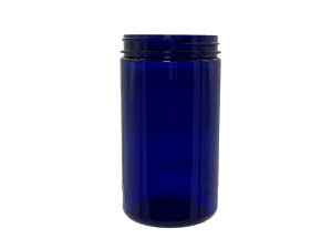 32 oz 89-400 Blue PET Single Wall Jar