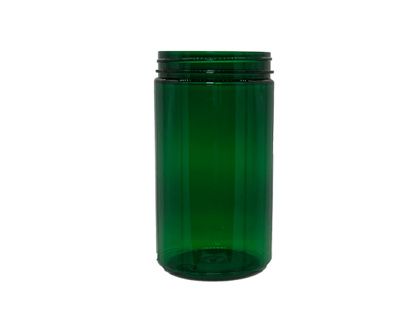 32 oz 89-400 Green PET Single Wall Jar