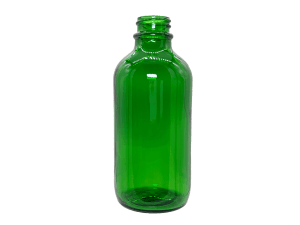 4 oz 22-400 Green Glass Boston Round