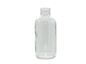 4 oz 24-400 Clear Glass Boston Round