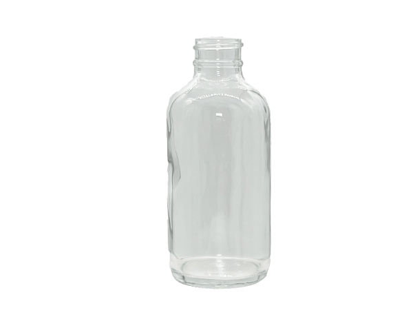 4 oz 24-400 Clear Glass Boston Round