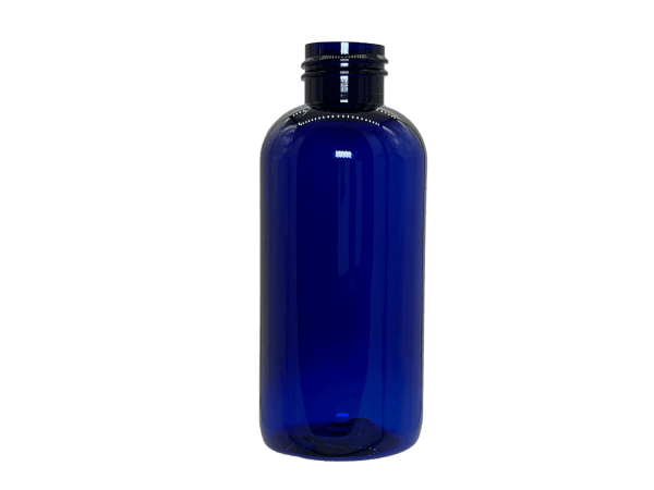4 oz 24-410 Blue PET Boston Round
