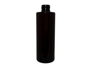 4 oz 24-410 Dark Amber PET Cylinder Round
