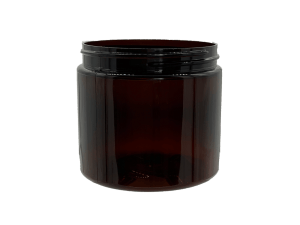 4 oz 58-400 Amber PET Single Wall Jar