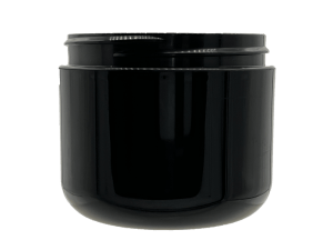 4 oz 70-400 Black PP Double Wall Round Base Jar