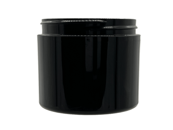 4 oz 89-400 Black PP Double Wall Straight Base Jar