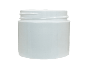 4 oz 89-400 White PP Double Wall Straight Base Jar
