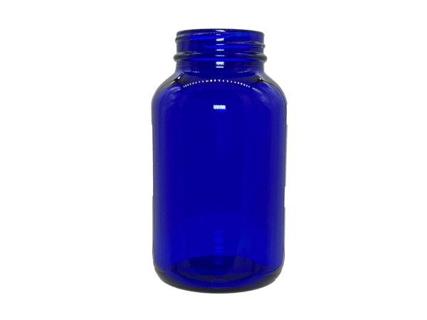 400 cc 45-400 Blue Glass Packer Bottle