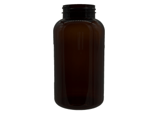 400 cc 45-400 Dark Amber PET Packer Bottle