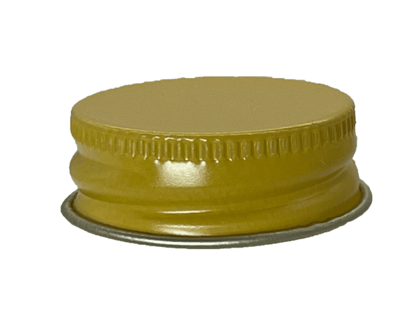 45-400 Metal Yellow Continuous Thread Cap Foam Liner