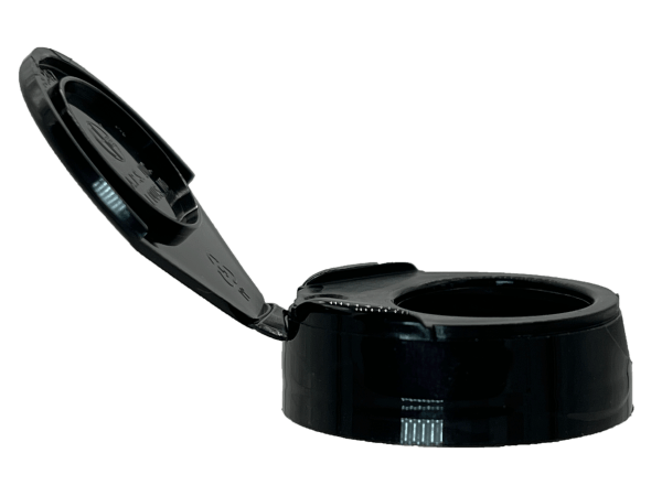45-400 Smooth Black Supplement Cap Heat Induction Seal (HS) Liner