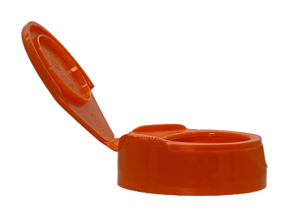 45-400 Smooth Orange Supplement Cap Pressure Sensitive (PS) Liner