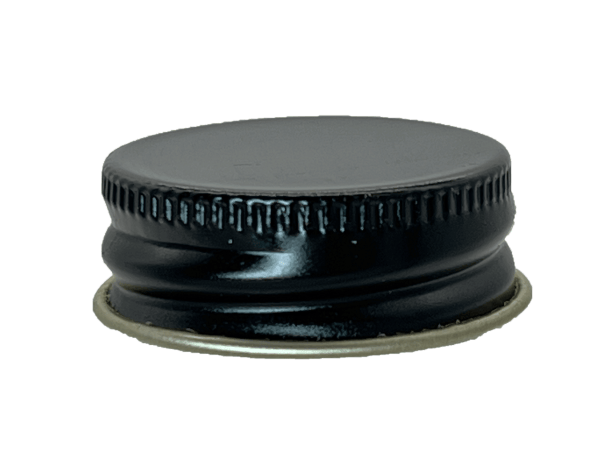48-400 Metal Black Continuous Thread Cap Foam Liner