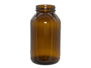 500 cc 53-400 Amber Glass Packer Bottle