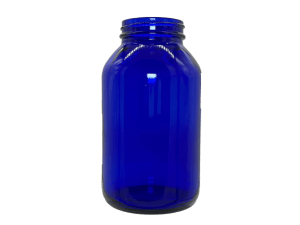 500 cc 53-400 Blue Glass Packer Bottle