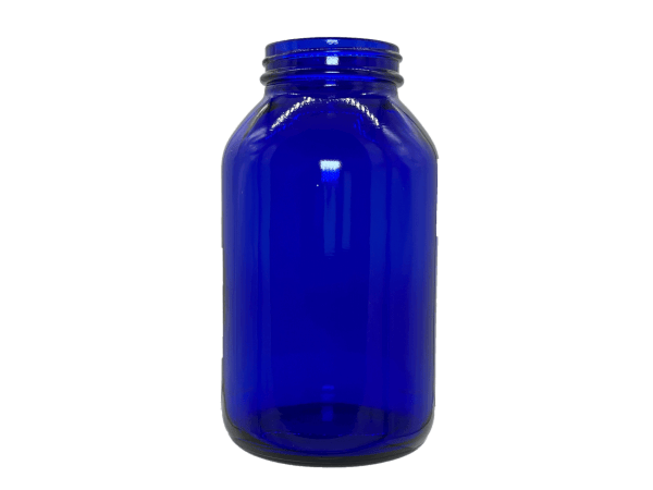 500 cc 53-400 Blue Glass Packer Bottle