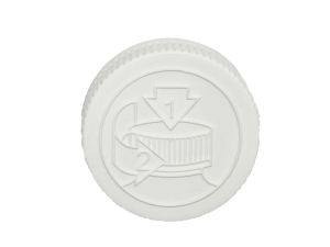 53-400 Pictorial White Child Resistant Cap Foam Liner