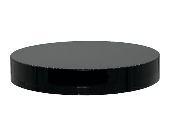 53-400 Smooth Black Continuous Thread Cap Unlined