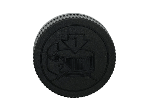 58-400 Pictorial Black Child Resistant Cap Foam Liner