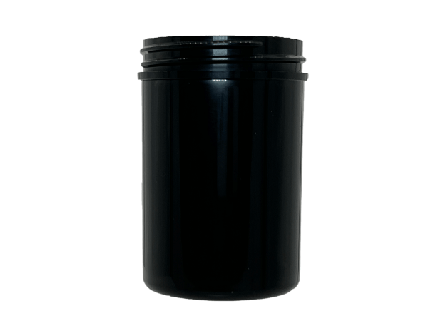 6 oz 63-400 Black PP Single Wall Jar