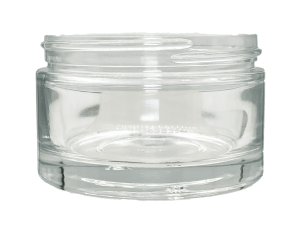 6 oz 63-400 Clear Glass Straight Sided Jar