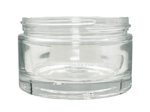 6 oz 63-400 Clear Glass Straight Sided Jar