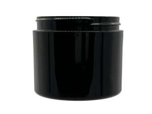 6 oz 70-400 Black PP Double Wall Straight Base Jar