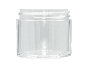 6 oz 89-400 Clear PS Thick Wall Jar
