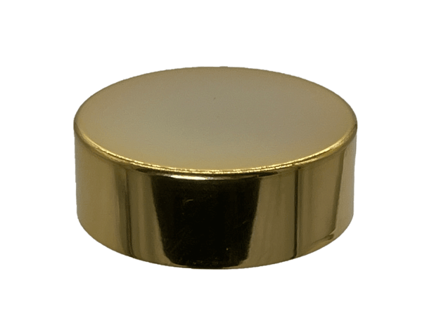 63-400 Metal Overshell Shiny Gold Continuous Thread Cap Foam Liner