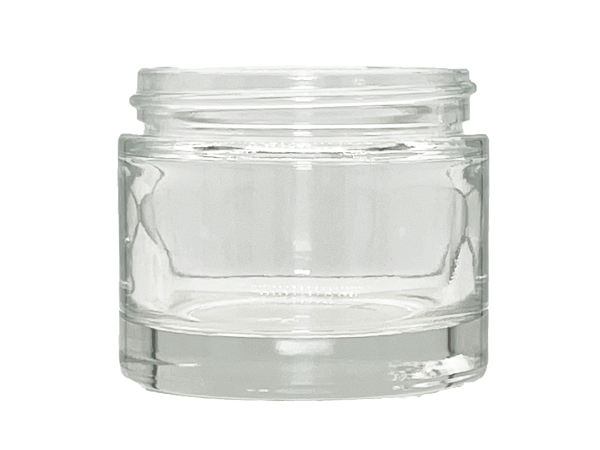 7 cc 38-400 Clear Glass Straight Sided Jar