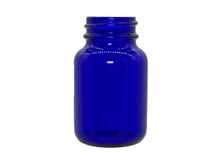 75 cc 38-400 Blue Glass Packer Bottle