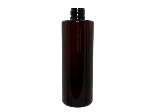 8 oz 24-410 Amber PET Cylinder Round