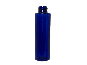 8 oz 24-410 Blue PET Cylinder Round
