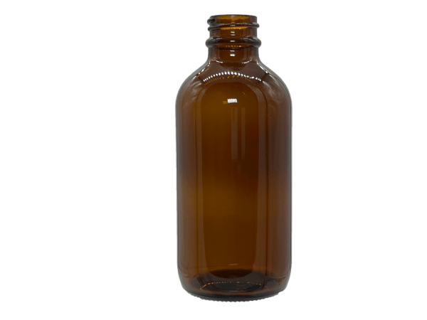 8 oz 28-400 Amber Glass Boston Round