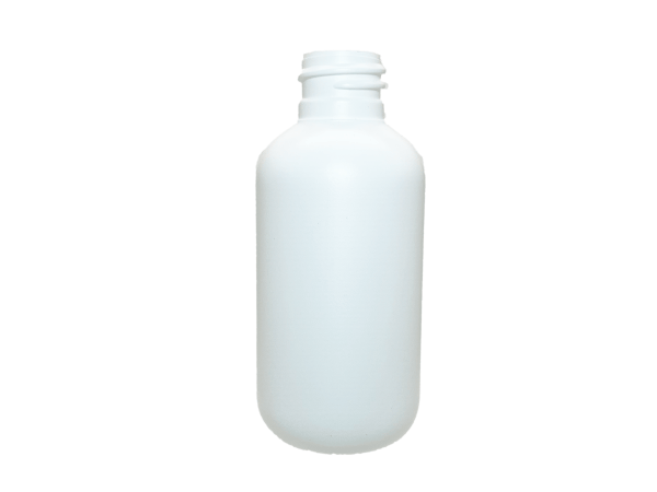 16 oz 24-410 White HDPE Boston Round