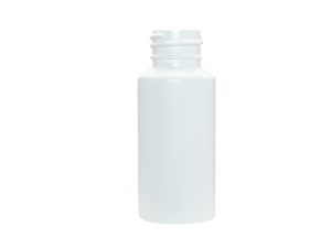 2 oz 24-410 White HDPE Cylinder Round