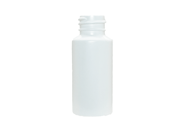 2 oz 24-410 White HDPE Cylinder Round