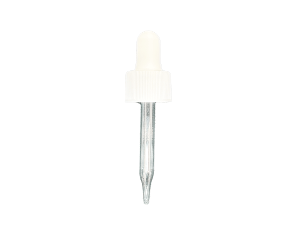 20-410 Ribbed White Dropper