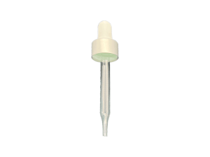 24-410 Metal Overshell Matte Silver Dropper
