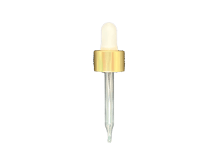 24-410 Metal Overshell Shiny Gold Dropper